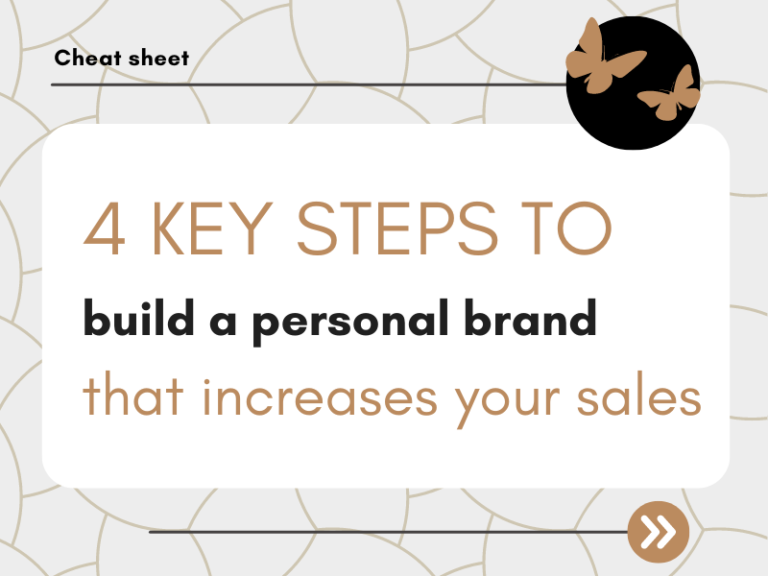 Cheat Sheet for 4 Steps to Build a Personal Brand